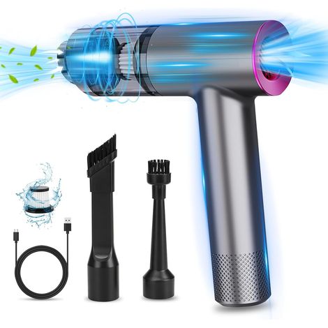 Aspirateur Voiture Sans Fil 15000PA, Double Filtration, Nettoyage Profond, Portable pour Voitures et Maisons (1/5)