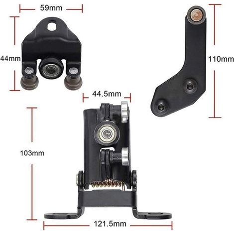 Serrure de hayon Charnière à Rouleau de Porte coulissante Gauche/Droite pour Ford pour Transit pour MK6 pour MK7 1667675 1639910 1705694 4796308 (1/4)