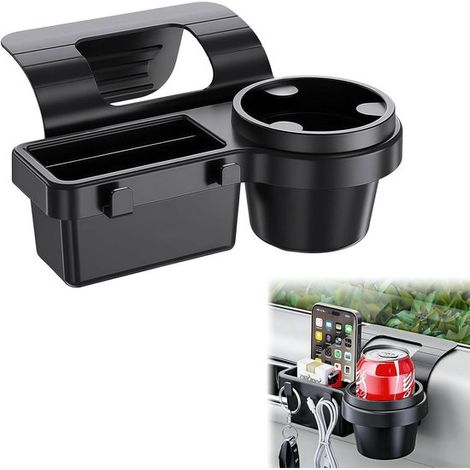 Portavasos para coche, soporte universal para botellas para ventana y consola, ideal para viajes y uso diario (1/5)
