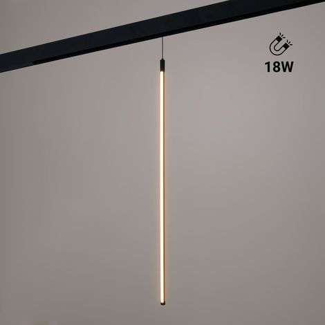 Lámpara Colgante LED Vertical Para Carril Magnético - 48V - 18W - Blanco Cálido