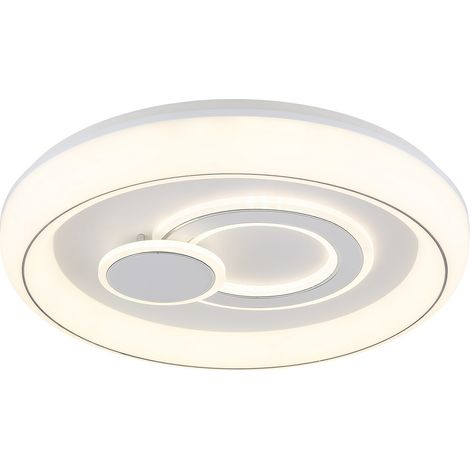 Plafonnier semi-encastré LED intégré blanc mat 2x LED 2700-6000K