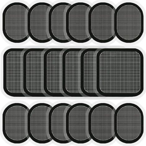 Trimec – 18 pièces électrodes de ceinture pour électrostimulation – Matériau conducteur polymère médical – Auto-adhésives et respectueuses de la peau (1/4)