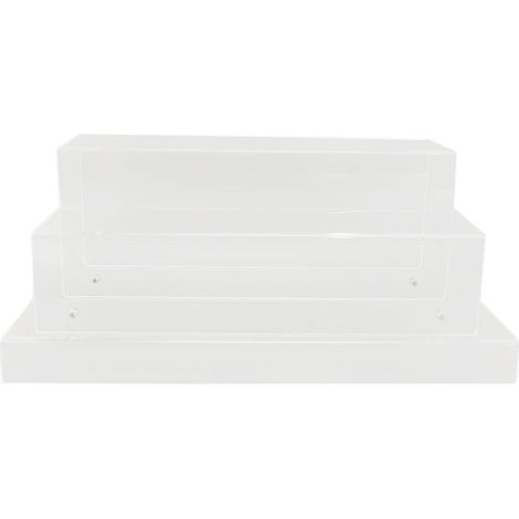 3 étagères de bar à 3 niveaux pour bouteilles d'alcool, affichage de support en acrylique en acrylique pour les mini- à domicile, restaurants, utilisation de la fête (1/5)