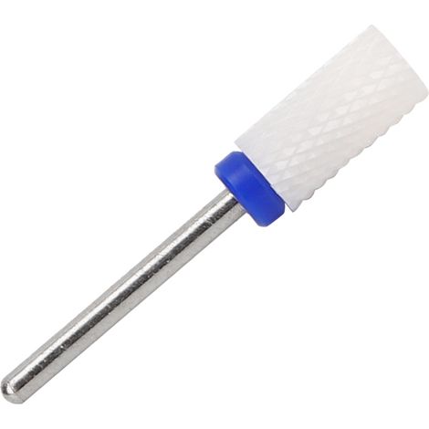 Tête de broyage cylindrique plate en céramique pour meuleuse électrique, accessoire, grain moyen, M, boîte bleue (1/5)