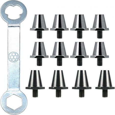 12 football boot spikes, anti-slip screw-in football studs, replacement spikes for