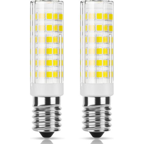 Ampoule LED E14 pour hotte aspirante de cuisine, 7 W, blanc froid (6000 K), non dimmable, culot mini Edison, convient pour les réfrigérateurs, les hottes aspirantes et l'éclairage du salon, lot de 2