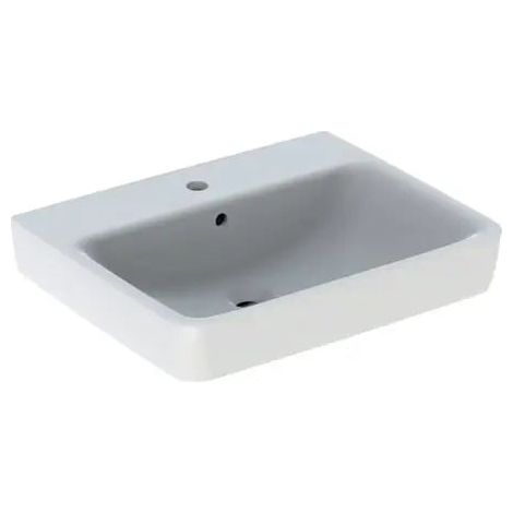 [NEUWERTIG] B-Ware Geberit Waschtisch Becken Waschbecken Renova Plan 60x48cm Keramik Weiß überlauf