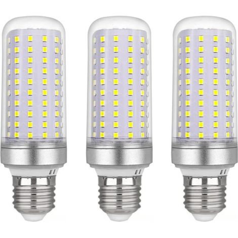 E27 LED-Maiskolbenlampe, 30 W, AC 175–265 V, Kaltweiß (6000 K), 2500 lm, nicht dimmbar, entspricht einer 300-W-Halogenlampe, LED-Maiskolbenlampe für Kronleuchter, Deckenleuchten, Tisch- und Stehlampen