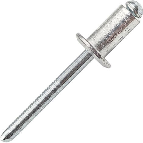 Diamètre 8mm Rivet à Tête Bombée, Corps en Aluminium et Mandrin en Acier Pop Rivets, Classe industrielle lourde (Ø8.0x12mm - 20 pièces) (1/5)