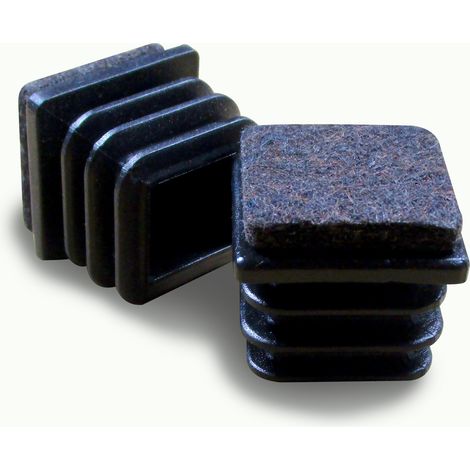 Patin pour meuble carré 20 x 20 mm – Embout feutre anti-bruit et anti-rayure – Protection parquet et revêtement de sol sensibles – Ajile (1/4)