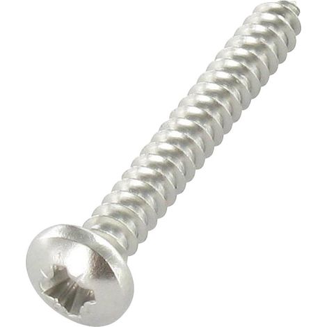 Vis tôle tête cylindrique bombée large Pozi 4.8X60 Inox A4-1 pièce
