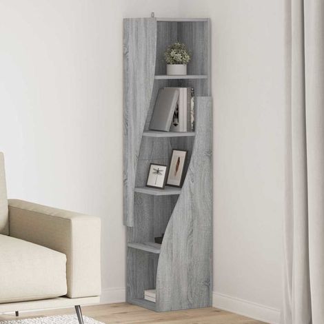 Corner Cabinet 32x32x140cm Engineered Wood Grey Sonoma vidaXL (1/5)