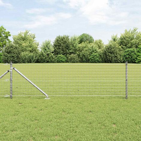 Zaunpfosten 52 pcs Grau 3,2 x 3,2 x 125 cm