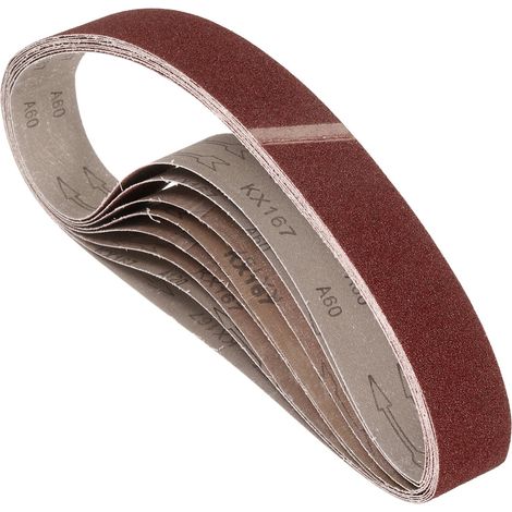 10 Pcs Bandes Abrasives 50mm x 686mm Papier Abrasif En Oxyde (1/5)