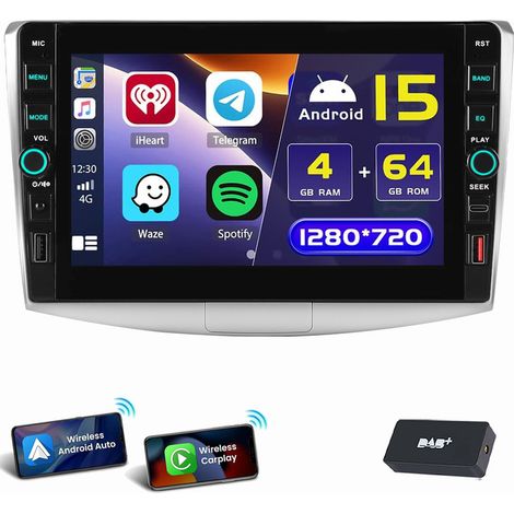 Pour VW Passat B7 2010-2015 10.1" Autoradio Apply CarPlay Android 15 USB Tyoe-C GPS Bluetooth 2+32G DAB (1/5)