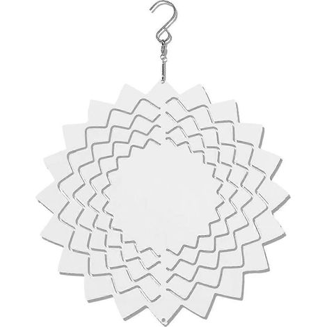 10 Inches Sublimation Wind Spinner Blanks, 3d Diy Wind Sculpture Hanging Decor For Window Indoor Ou (1/5)
