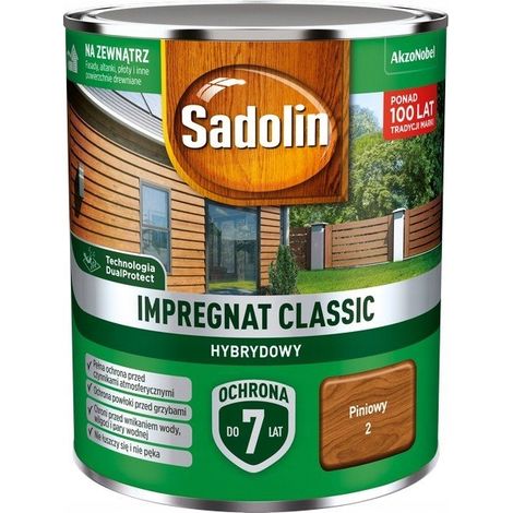 Impregnante per legno Sadolin Classic Hybrid 7 anni pennello