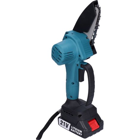 Scie électrique à batterie MT 4 pouces, tronçonneuse sans balais pour coupe de bois, élagage domestique, moteur brushless, interface UE 100-240V, outil de jardinage compact. (1/5)