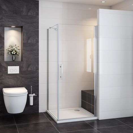 90x80x185cm 6mm Nano Glas Schwenktür Drehtür Duschkabine Duschwand Duschabtrennungen Dusche (1/5)