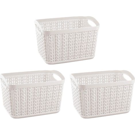 Kit 7house di 3 cestini rettangolari da 1,5 litri