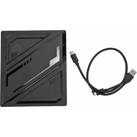 Lecteur/graveur CD DVD externe portable USB 3.0 avec support de cartes mémoire et fonction de gravure +/-RW pour ordinateur portable