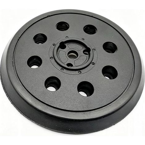 Plateau de ponçage 125 mm compatible avec ponceuse excentrique Bosch PEX 12 / PEX 12 A/PEX 125 / PEX 125 AE - 8 trous avec fermeture (1/5)