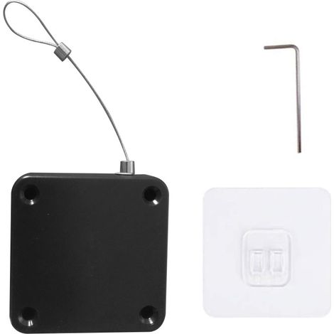 Cierrapuertas automático con sensor, cierrapuertas con cable para puertas residenciales, compatible con todas las puertas.