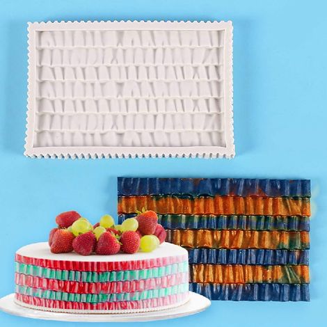 Moule en silicone pour fondant, bordures de gâteaux, moules de décoration, outils de pâtisserie (1/4)