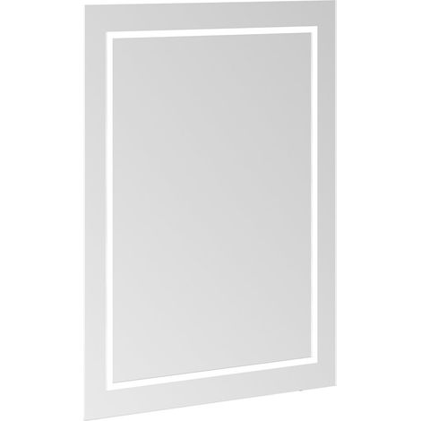 Miroir de finition Villeroy & Boch G61060, 600 x 750 x 45 mm, avec éclairage LED, avec éclairage mural, sonorisation, chauffage par miroir - G6106000 (1/4)