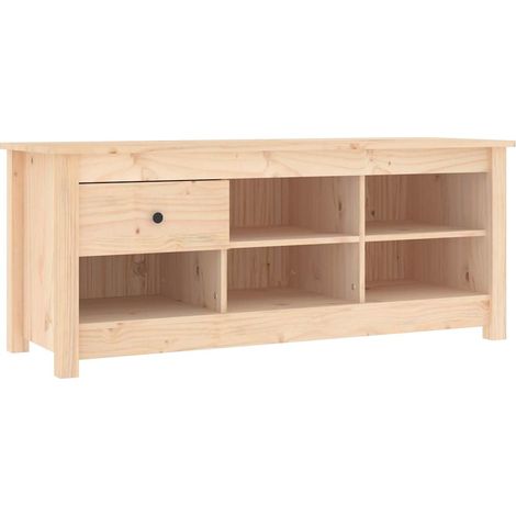 Maison Exclusive - Zapatero de madera maciza de pino 110x38x45,5 (1/5)