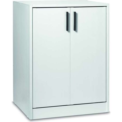 Mobile Coprilavatrice Bianco in PVC - 66,5 x 59,5 x 91 h cm - Struttura Resistente per Interni ed Esterni