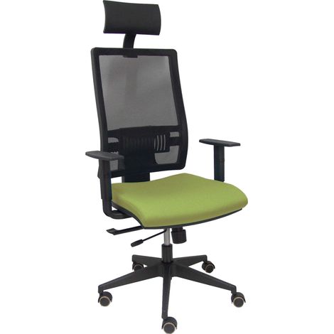 Silla Horna traslack bali verde oliva brazos regulables ruedas parqué y cabecero