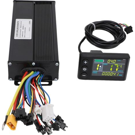 Contrôleur de vélo électrique, contrôleur de sans balais pour vélo électrique, panneau d'affichage LCD étanche, kit de contrôle de sans balais avec écran 40 A contrôleur triple (1/5)