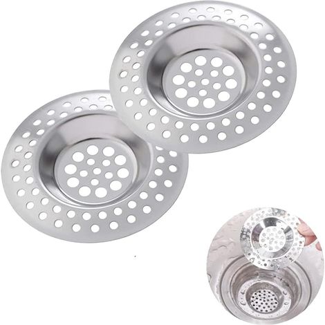 LaBlanc – 2 Stück Küchenspülenfilter, Spülbecken-Abflussfilter, Küchenspüle-Rost, Edelstahl-Spülbeckenfilter, für Küchen-/Badezimmerspüle, Anti-Verstopfungsfilter