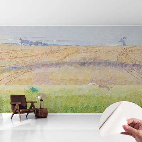 Selbstklebend Tapete - Wandgestaltung - Tapete Wohnzimmer - Flur Eingangsbereich Sommerfeld 416x254 cm (1/5)