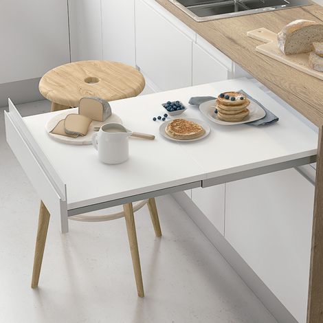 Panier de tiroir amovible 500L – Acier plaqué zinc – Profondeur 54 cm – Charge maximale 55 kg – Façade fixe – Menage Confort (1/4)