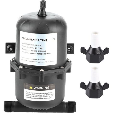Réservoir sous pression antichoc pour pompe à eau, 0,75 L, 125 PSI, étanche pour bateau camping-car (1/5)