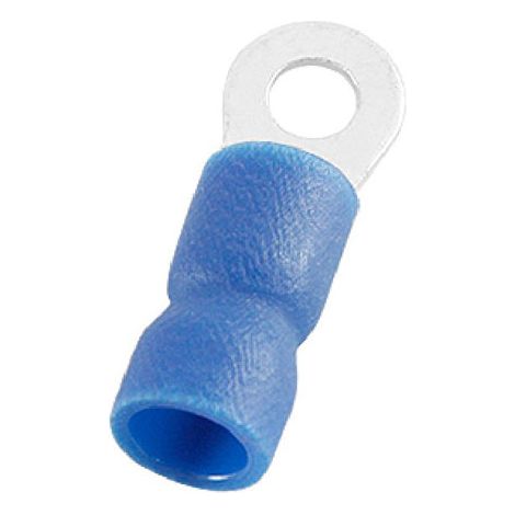 Cosses à œillet RS PRO, Isolé, Bleu, 2.5mm², M3.2 (4), 6.6mm