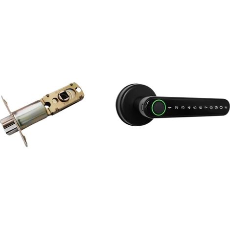 Serrure de porte intelligente Serrure de porte à empreintes digitales Serrure de porte Wifi Serrure électronique Serrure de porte à mot de passe Loquets antivol intelligents Serrure de poignée de port (1/5)