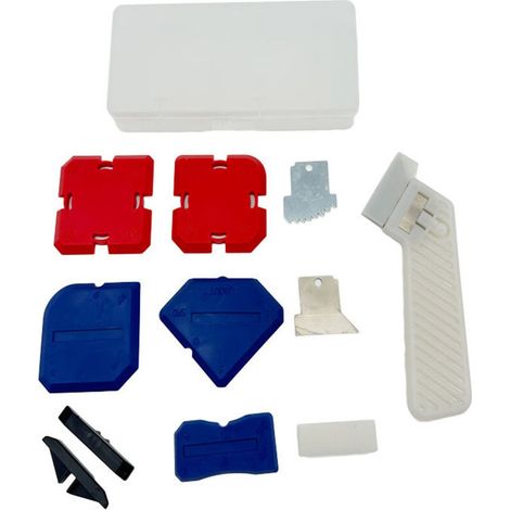 Kit de profilage silicone 11 pièces pour calfeutrage – outils de finition et retrait de mastic, ergonomiques et résistants