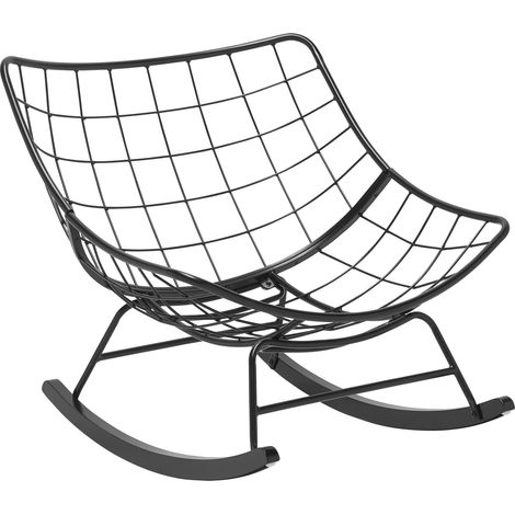 Mömax Schaukelstuhl Cloud Creme/Schwarz ca. 96x88x103cm (1/5)