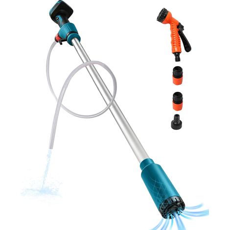 Pompe de transfert d'eau sans fil compatible avec batterie 18 V, 16 000 tr/min, pompe submersible portable pour piscine, jardin, étang, bateau, barils de pluie, drainage (1/5)
