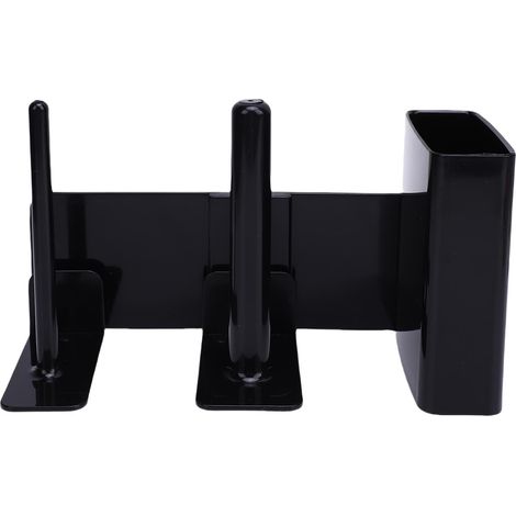 Porte-gobelets latéral, porte-pailles, organisateur de gobelets, boîte de rangement pour pailles et tasses à café, support de rangement commercial pour pailles, boîte de rangement, couleur noire