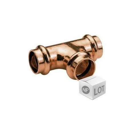 IBP BÄNNINGER - RACCORD CUIVRE À SERTIR - LOT DE RACCORD CUIVRE À SERTIR - 10 TÉS ÉGAUX FEMELLE Ø18 CONEX P5130 01818018 (1/3)