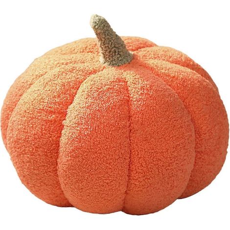 Coussin citrouille d'Halloween, coussins décoratifs citrouille en peluche, coussin boule citrouille décorative d'Halloween