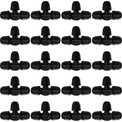 Lot de 60 Raccords 4/7 mm Irrigation Goutte-à-Goutte, Connecteur Tuyau en T Barbelé, Division Eau Plusieurs Zones (1/5)