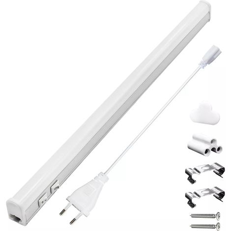 Barra LED Sottopensile Basso Consumo per Cucina con Cambio Luce e Kit Fissaggio 14 watt