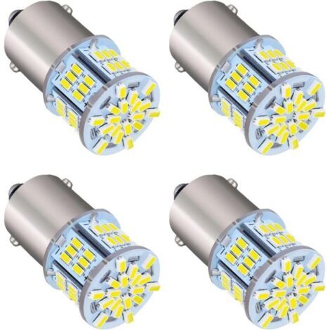 Ampoule LED Voiture, 4 Pièces 1156 Blanc Highlight Lamps 12V, Ampoules Clignotant LED pour Feux de Recul de Voiture (1/5)