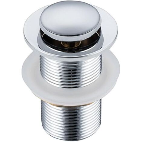 Desagüe de fregadero con rebosadero, Desagüe universal con válvula de retención para fregadero, Desagüe de fregadero con rebosadero (sin orificio) (1/3)
