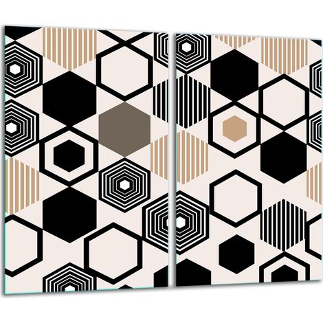 Tabla de cortar de vidrio, mosaico de 2 x 30 x 52 cm (1/5)
